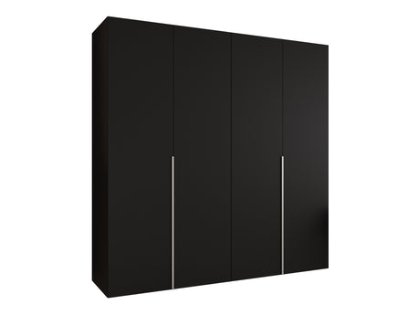 Gardróbszekrény Szafa 200 ALICANTE 1, Szín: Fekete, Fogantyú színe: Kasmír