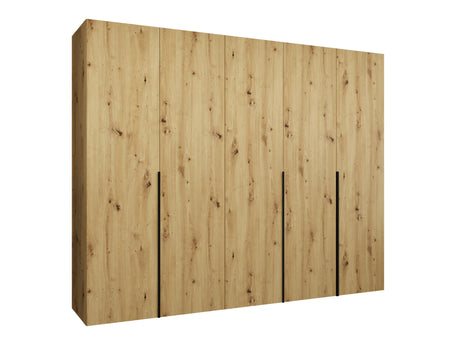 Gardróbszekrény Szafa 250 ALICANTE 1, Szín: Artisan tölgy, Fogantyú színe: Fekete