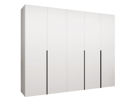 Gardróbszekrény Szafa 250 ALICANTE 1, Szín: Fehér, Fogantyú színe: Fekete