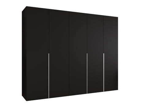 Gardróbszekrény Szafa 250 ALICANTE 1, Szín: Fekete, Fogantyú színe: Kasmír