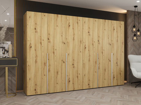 Gardróbszekrény Szafa 300 ALICANTE 1, Szín: Artisan tölgy, Fogantyú színe: Kasmír