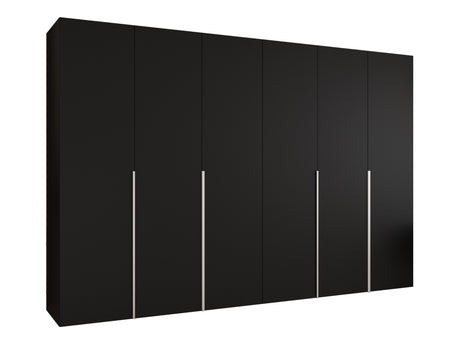 Gardróbszekrény Szafa 300 ALICANTE 1, Szín: Fekete, Fogantyú színe: Kasmír