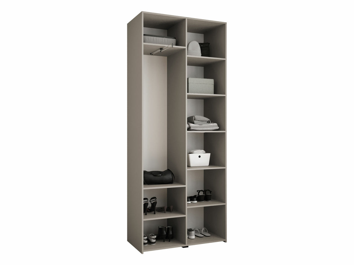 Gardróbszekrény Szafa COMO 1 100 (gł.40), Szín: Fehér, Fogantyú színe: Fekete, Szélesség: 100 cm, Mélység: 42 cm
