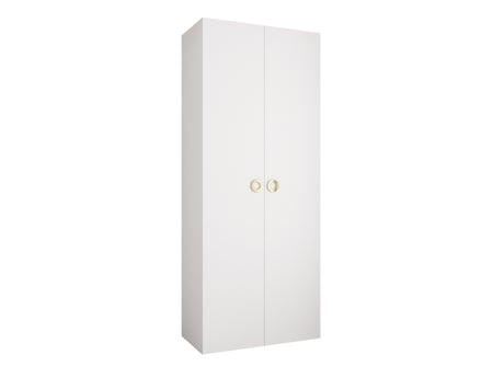 Gardróbszekrény Szafa COMO 1 100 (gł.50), Szín: Fehér, Fogantyú színe: Aranysárga, Szélesség: 100 cm, Mélység: 52 cm