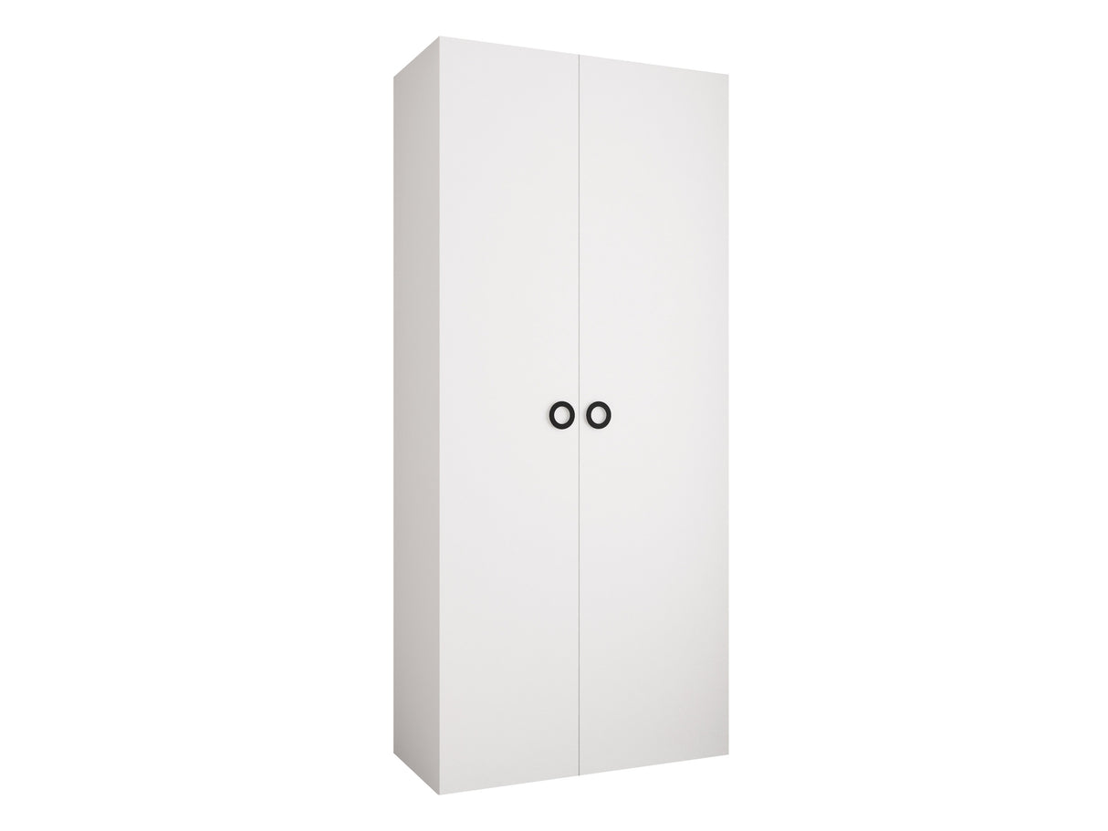 Gardróbszekrény Szafa COMO 1 110 (gł.50), Szín: Fehér, Fogantyú színe: Fekete, Szélesség: 110 cm, Mélység: 52 cm
