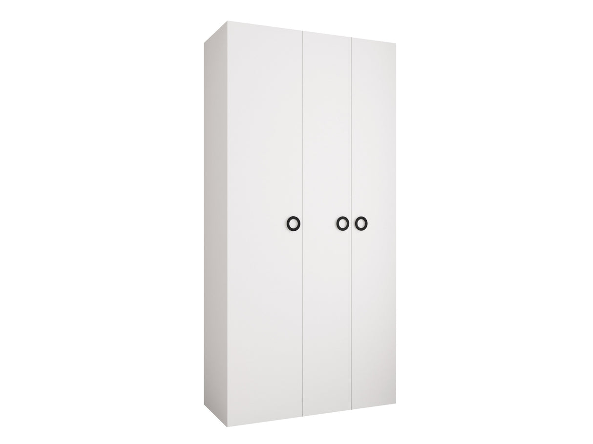 Gardróbszekrény Szafa COMO 1 120 (gł.50), Szín: Fehér, Fogantyú színe: Fekete, Szélesség: 120 cm, Mélység: 52 cm