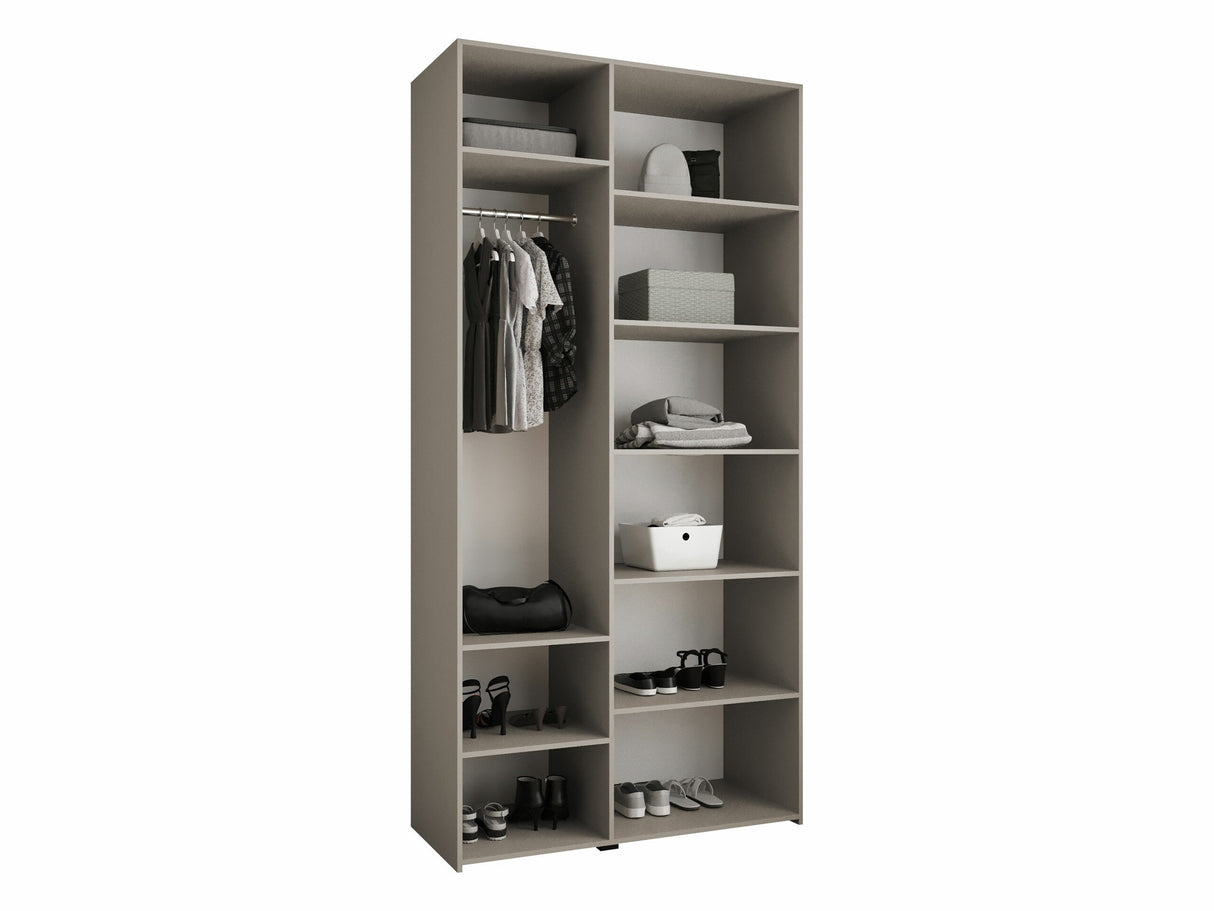 Gardróbszekrény Szafa COMO 1 120 (gł.50), Szín: Fehér, Fogantyú színe: Fekete, Szélesség: 120 cm, Mélység: 52 cm