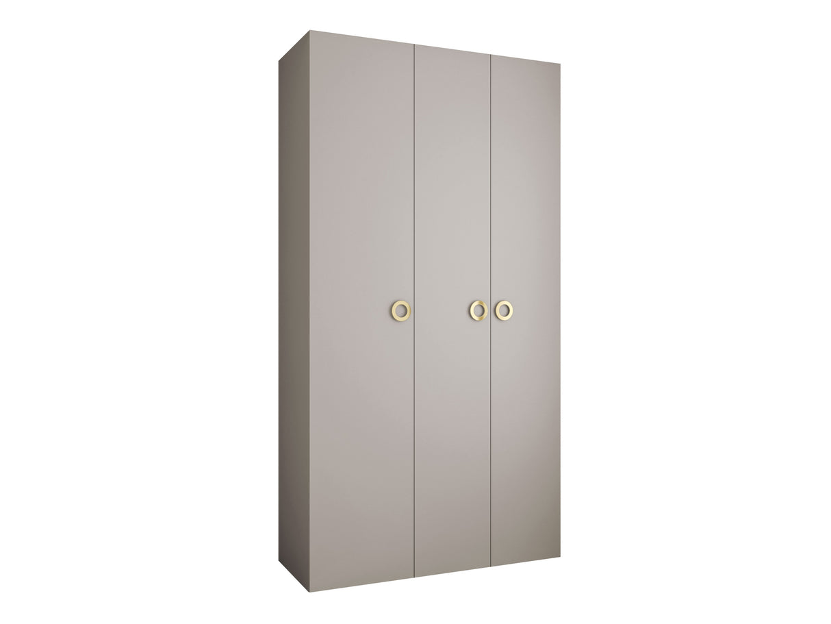 Gardróbszekrény Szafa COMO 1 130 (gł.40), Szín: Kasmír, Fogantyú színe: Aranysárga, Szélesség: 130 cm, Mélység: 42 cm