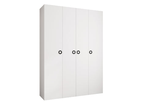 Gardróbszekrény Szafa COMO 1 180 (gł.40), Szín: Fehér, Fogantyú színe: Fekete, Szélesség: 180 cm, Mélység: 42 cm