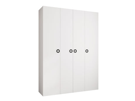 Gardróbszekrény Szafa COMO 1 180 (gł.50), Szín: Fehér, Fogantyú színe: Fekete, Szélesség: 180 cm, Mélység: 52 cm