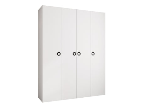 Gardróbszekrény Szafa COMO 1 190 (gł.50), Szín: Fehér, Fogantyú színe: Fekete, Szélesség: 190 cm, Mélység: 52 cm