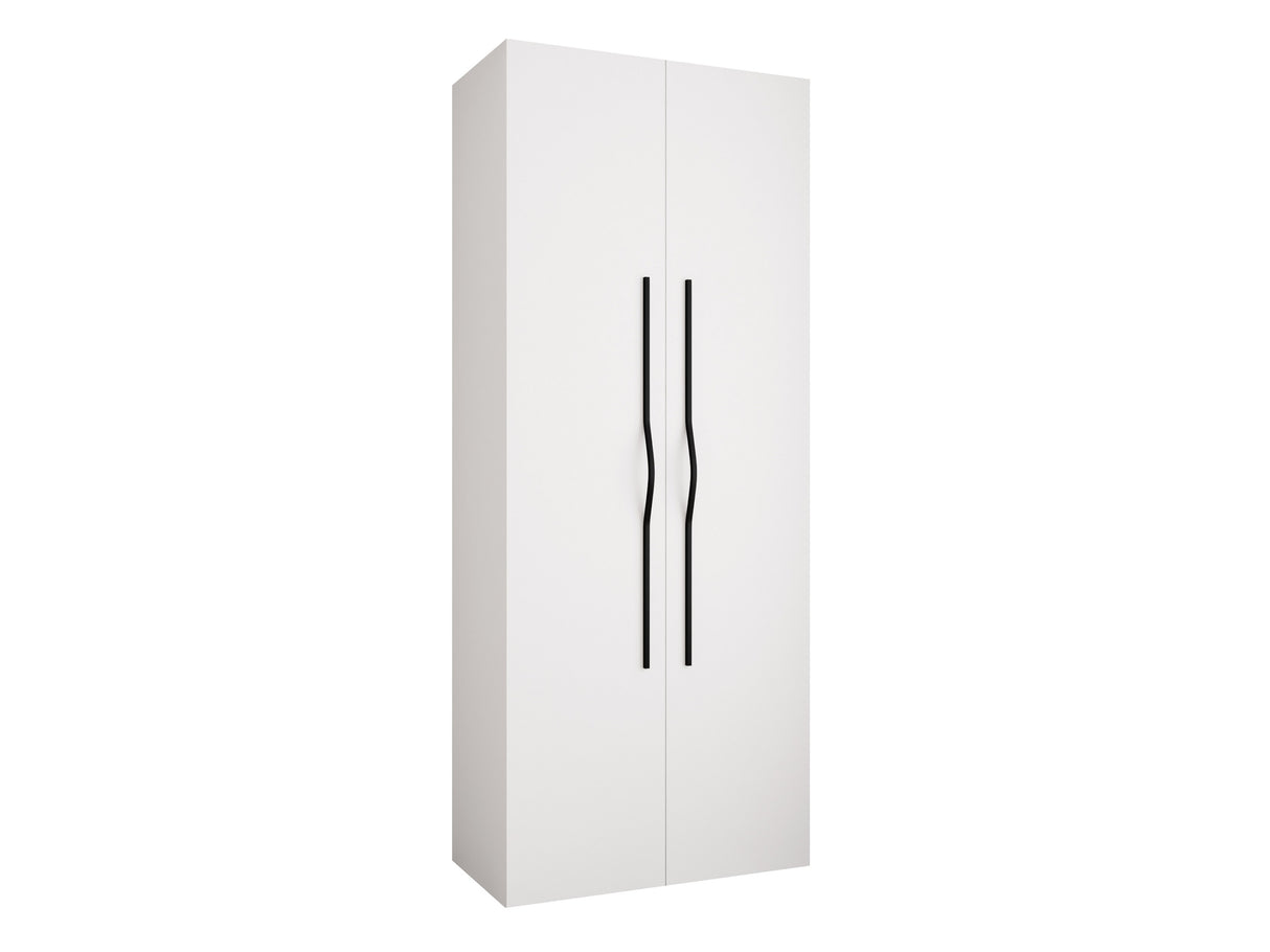 Gardróbszekrény Szafa COMO 2 100 (gł.40), Szín: Fehér, Fogantyú színe: Fekete, Szélesség: 100 cm, Mélység: 42 cm