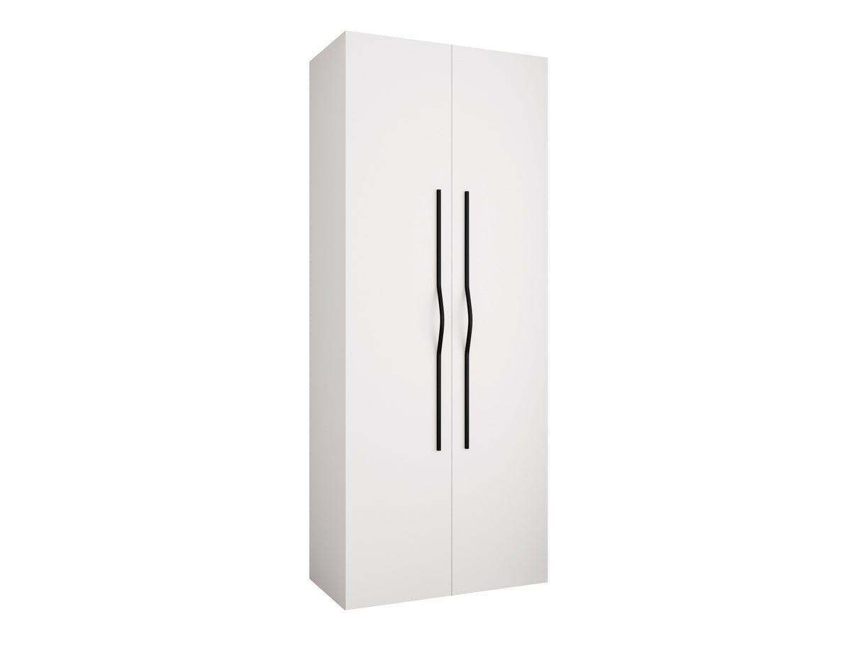 Gardróbszekrény Szafa COMO 2 100 (gł.50), Szín: Fehér, Fogantyú színe: Fekete, Szélesség: 100 cm, Mélység: 52 cm