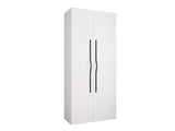 Gardróbszekrény Szafa COMO 2 110 (gł.50), Szín: Fehér, Fogantyú színe: Fekete, Szélesség: 110 cm, Mélység: 52 cm