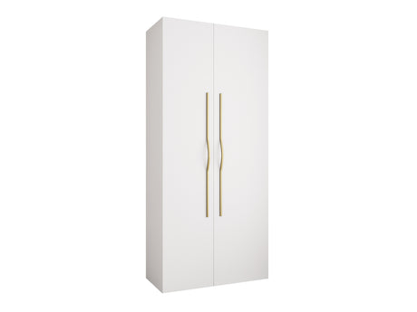 Gardróbszekrény Szafa COMO 2 110 (gł.50), Szín: Fehér, Fogantyú színe: Aranysárga, Szélesség: 110 cm, Mélység: 52 cm
