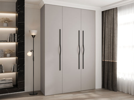 Gardróbszekrény Szafa COMO 2 120/130/140/150/160 (gł.40/50), Szín: Kasmír, Fogantyú színe: Fekete, Szélesség: 160 cm, Mélység: 52 cm