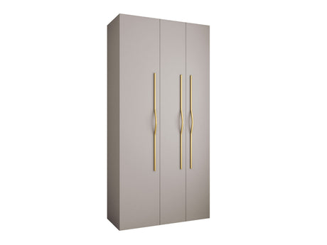 Gardróbszekrény Szafa COMO 2 120/130/140/150/160 (gł.40/50), Szín: Kasmír, Fogantyú színe: Aranysárga, Szélesség: 120 cm, Mélység: 42 cm