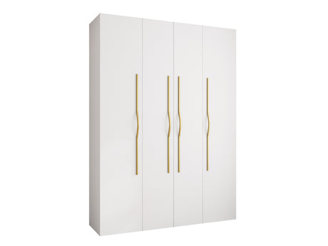 Gardróbszekrény Szafa COMO 2 170/180/190/200 (gł.40/50), Szín: Fehér, Fogantyú színe: Aranysárga, Szélesség: 180 cm, Mélység: 42 cm