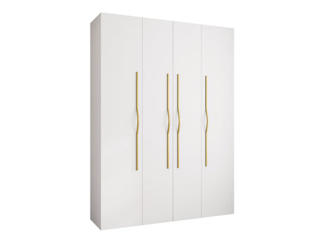 Gardróbszekrény Szafa COMO 2 170/180/190/200 (gł.40/50), Szín: Fehér, Fogantyú színe: Aranysárga, Szélesség: 180 cm, Mélység: 52 cm