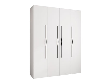 Gardróbszekrény Szafa COMO 2 170/180/190/200 (gł.40/50), Szín: Fehér, Fogantyú színe: Fekete, Szélesség: 190 cm, Mélység: 52 cm