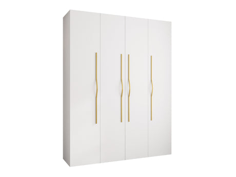Gardróbszekrény Szafa COMO 2 170/180/190/200 (gł.40/50), Szín: Fehér, Fogantyú színe: Aranysárga, Szélesség: 190 cm, Mélység: 42 cm