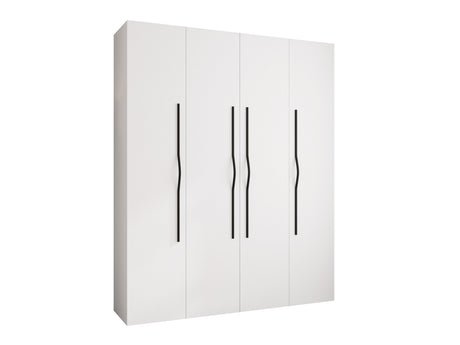 Gardróbszekrény Szafa COMO 2 170/180/190/200 (gł.40/50), Szín: Fehér, Fogantyú színe: Fekete, Szélesség: 200 cm, Mélység: 42 cm