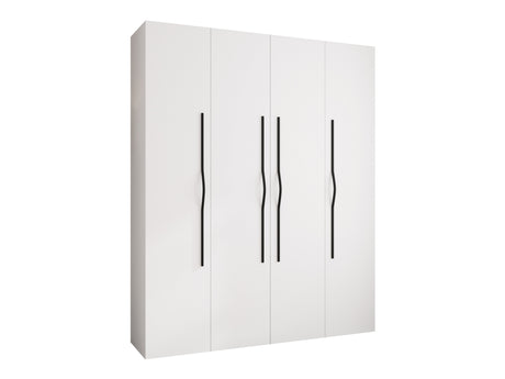 Gardróbszekrény Szafa COMO 2 170/180/190/200 (gł.40/50), Szín: Fehér, Fogantyú színe: Fekete, Szélesség: 200 cm, Mélység: 52 cm