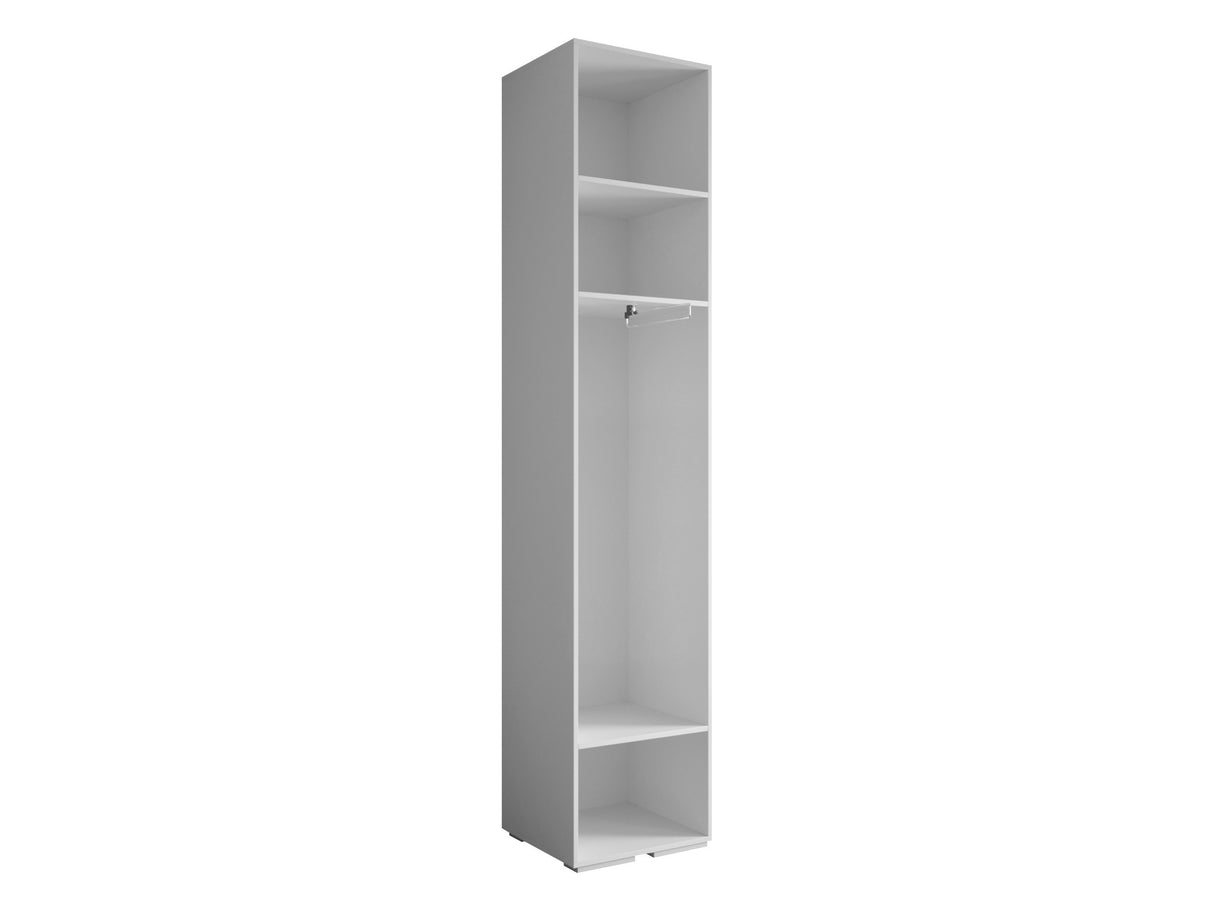 Gardróbszekrény Szafa 50 cm INOVA 4, Szín: Fehér, Fogantyú színe: Fekete