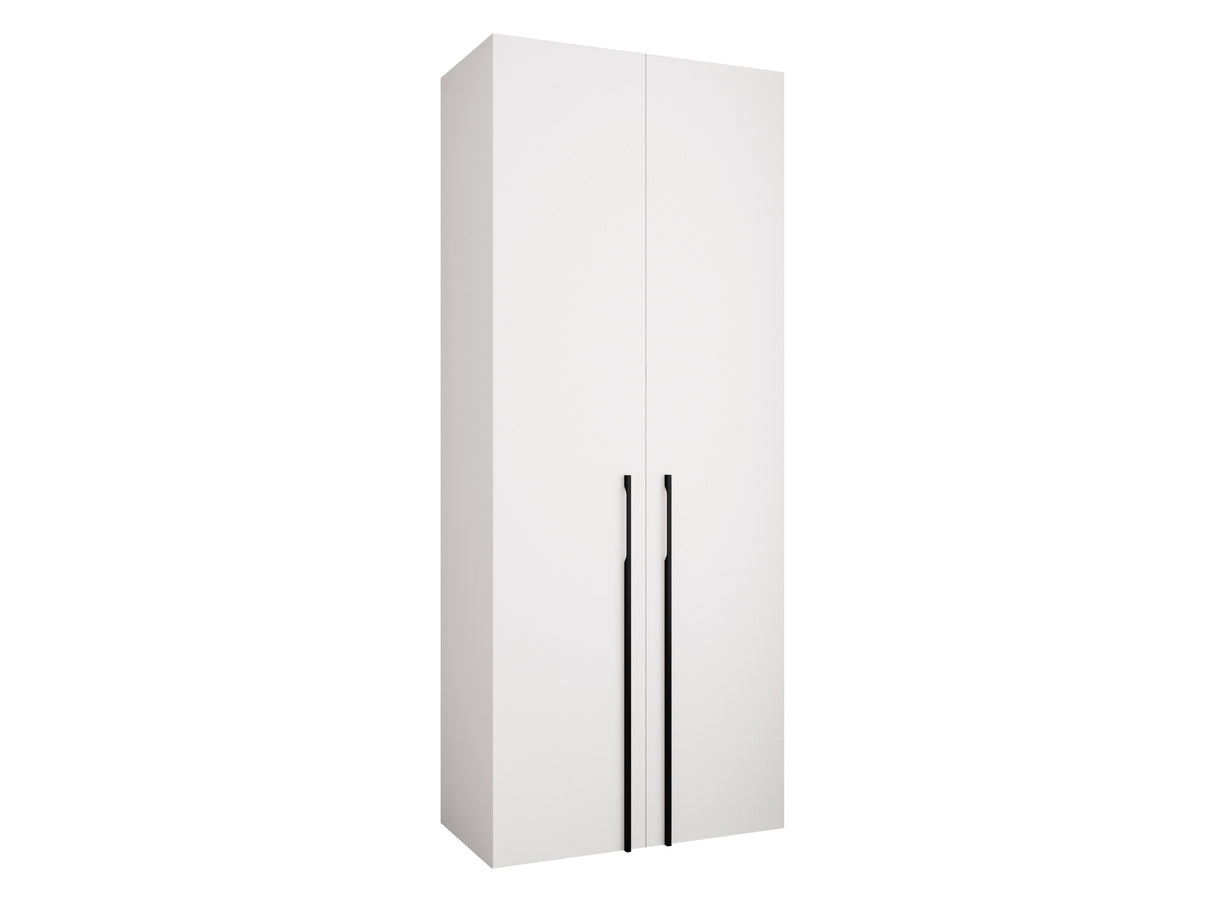 Gardróbszekrény Szafa COMO 3 100/110 (gł.40/50), Szín: Fehér, Fogantyú színe: Fekete, Szélesség: 100 cm, Mélység: 42 cm