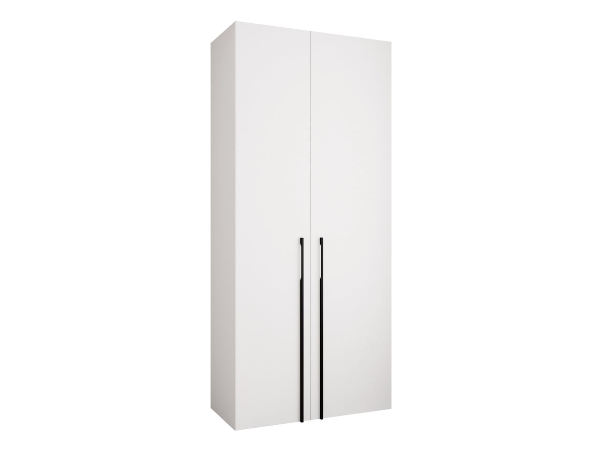 Gardróbszekrény Szafa COMO 3 100/110 (gł.40/50), Szín: Fehér, Fogantyú színe: Fekete, Szélesség: 110 cm, Mélység: 52 cm
