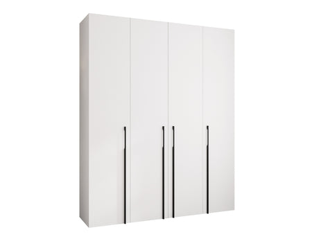 Gardróbszekrény Szafa COMO 3 170/180/190/200 (gł.40/50), Szín: Fehér, Fogantyú színe: Fekete, Szélesség: 200 cm, Mélység: 52 cm