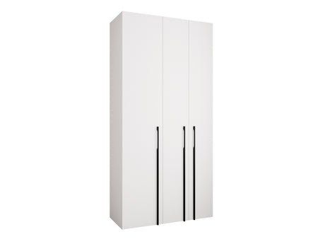 Gardróbszekrény Szafa COMO 3 120/130/140/150/160 (gł.40/50), Szín: Fehér, Fogantyú színe: Fekete, Szélesség: 120 cm, Mélység: 42 cm, Fiókok: Nem