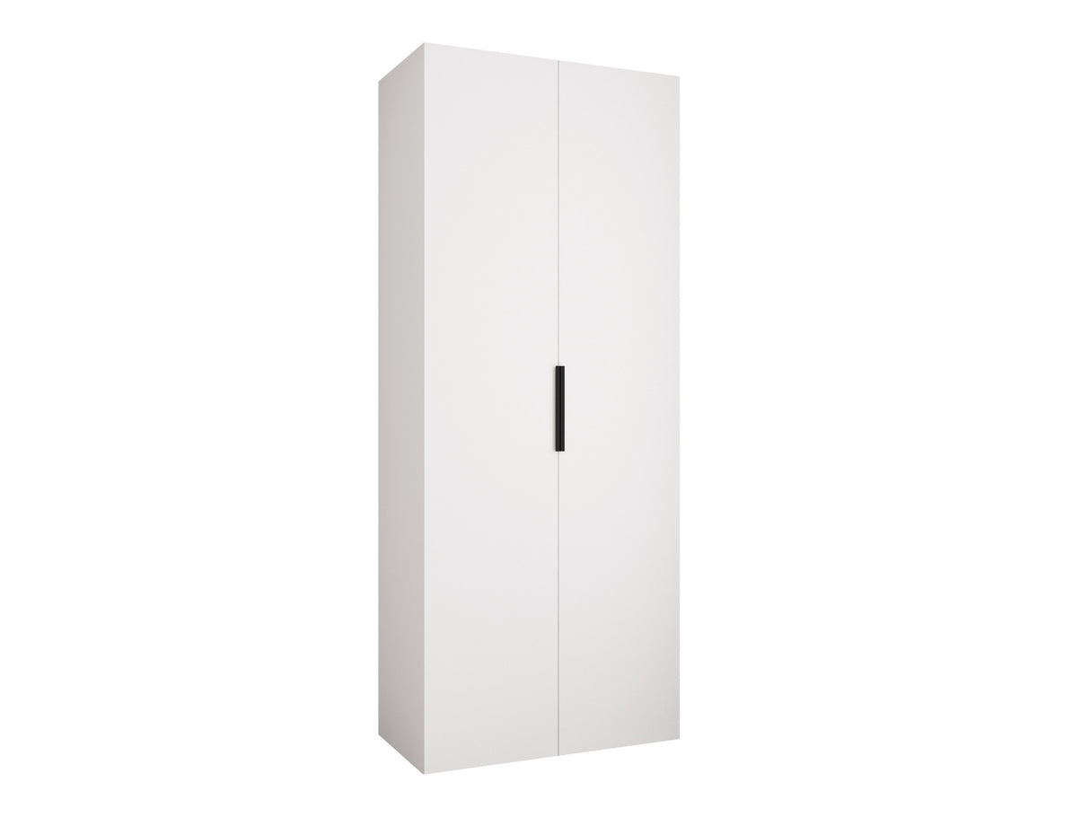 Gardróbszekrény Szafa COMO 4 100/110 (gł.40/50), Szín: Fehér, Fogantyú színe: Fekete, Fiókok: Igen, Szélesség: 100 cm, Mélység: 42 cm