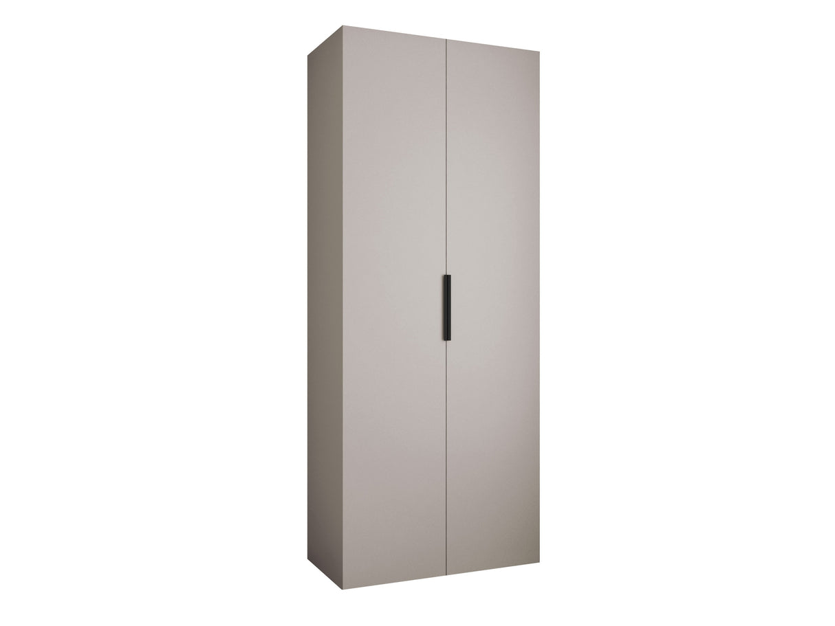 Gardróbszekrény Szafa COMO 4 100/110 (gł.40/50), Szín: Kasmír, Fogantyú színe: Fekete, Fiókok: Igen, Szélesség: 100 cm, Mélység: 42 cm