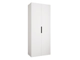 Gardróbszekrény Szafa COMO 4 100/110 (gł.40/50), Szín: Fehér, Fogantyú színe: Fekete, Fiókok: Nem, Szélesség: 100 cm, Mélység: 52 cm