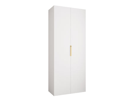 Gardróbszekrény Szafa COMO 4 100/110 (gł.40/50), Szín: Fehér, Fogantyú színe: Aranysárga, Fiókok: Nem, Szélesség: 100 cm, Mélység: 52 cm