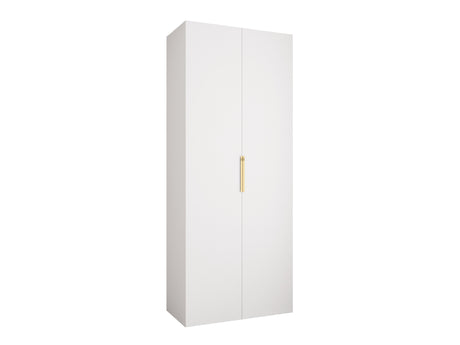 Gardróbszekrény Szafa COMO 4 100/110 (gł.40/50), Szín: Fehér, Fogantyú színe: Aranysárga, Fiókok: Igen, Szélesség: 100 cm, Mélység: 52 cm