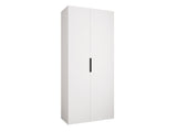 Gardróbszekrény Szafa COMO 4 100/110 (gł.40/50), Szín: Fehér, Fogantyú színe: Fekete, Fiókok: Nem, Szélesség: 110 cm, Mélység: 42 cm