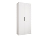 Gardróbszekrény Szafa COMO 4 100/110 (gł.40/50), Szín: Fehér, Fogantyú színe: Fekete, Fiókok: Nem, Szélesség: 110 cm, Mélység: 52 cm