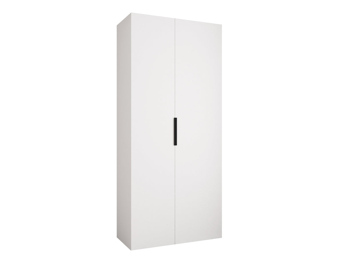 Gardróbszekrény Szafa COMO 4 100/110 (gł.40/50), Szín: Fehér, Fogantyú színe: Fekete, Fiókok: Igen, Szélesség: 110 cm, Mélység: 42 cm