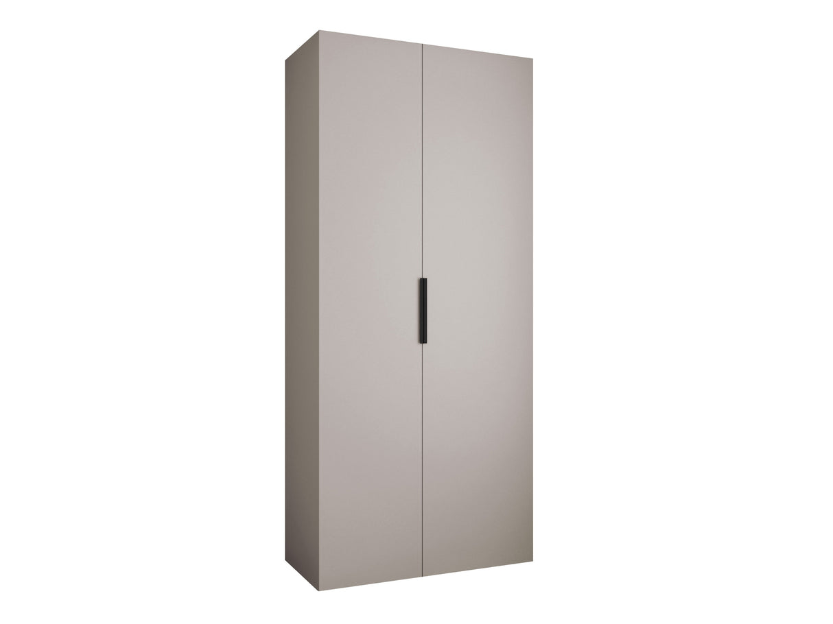 Gardróbszekrény Szafa COMO 4 100/110 (gł.40/50), Szín: Kasmír, Fogantyú színe: Fekete, Fiókok: Nem, Szélesség: 110 cm, Mélység: 42 cm