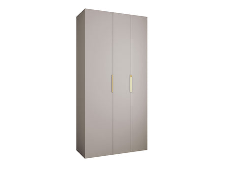 Gardróbszekrény Szafa COMO 4 120/130/140/150/160 (gł.40/50), Szín: Kasmír, Fogantyú színe: Aranysárga, Fiókok: Igen, Szélesség: 120 cm, Mélység: 52 cm