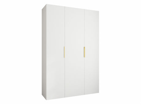 Gardróbszekrény Szafa COMO 4 120/130/140/150/160 (gł.40/50), Szín: Fehér, Fogantyú színe: Aranysárga, Fiókok: Nem, Szélesség: 160 cm, Mélység: 42 cm