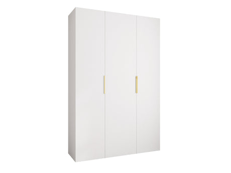 Gardróbszekrény Szafa COMO 4 120/130/140/150/160 (gł.40/50), Szín: Fehér, Fogantyú színe: Aranysárga, Fiókok: Igen, Szélesség: 160 cm, Mélység: 42 cm
