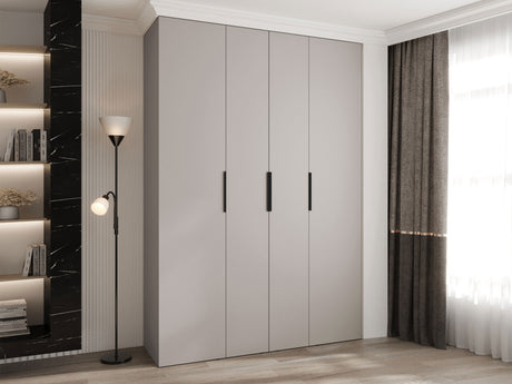 Gardróbszekrény Szafa COMO 4 170/180/190/200 (gł.40/50), Szín: Kasmír, Fogantyú színe: Fekete, Fiókok: Nem, Szélesség: 170 cm, Mélység: 42 cm