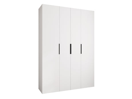 Gardróbszekrény Szafa COMO 4 170/180/190/200 (gł.40/50), Szín: Fehér, Fogantyú színe: Fekete, Fiókok: Igen, Szélesség: 170 cm, Mélység: 52 cm