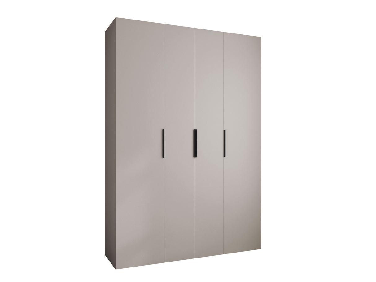 Gardróbszekrény Szafa COMO 4 170/180/190/200 (gł.40/50), Szín: Kasmír, Fogantyú színe: Fekete, Fiókok: Igen, Szélesség: 170 cm, Mélység: 42 cm