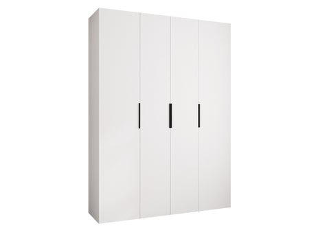 Gardróbszekrény Szafa COMO 4 170/180/190/200 (gł.40/50), Szín: Fehér, Fogantyú színe: Fekete, Fiókok: Nem, Szélesség: 180 cm, Mélység: 52 cm