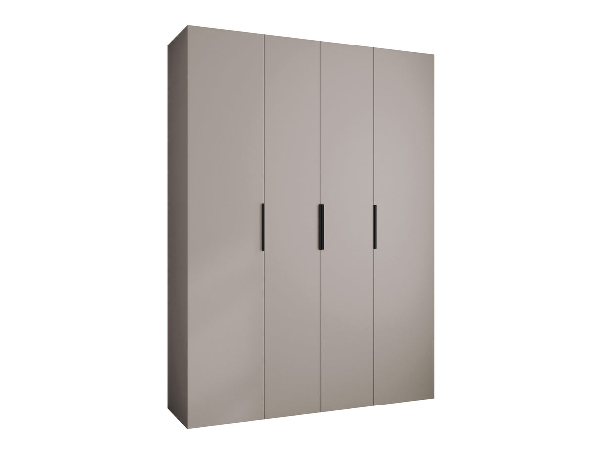 Gardróbszekrény Szafa COMO 4 170/180/190/200 (gł.40/50), Szín: Kasmír, Fogantyú színe: Fekete, Fiókok: Igen, Szélesség: 180 cm, Mélység: 42 cm