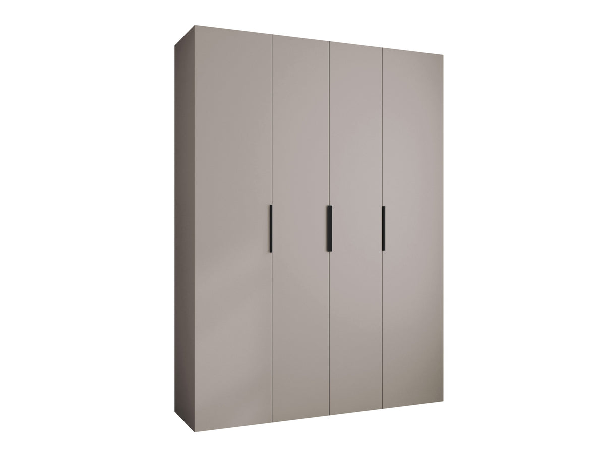 Gardróbszekrény Szafa COMO 4 170/180/190/200 (gł.40/50), Szín: Kasmír, Fogantyú színe: Fekete, Fiókok: Igen, Szélesség: 180 cm, Mélység: 52 cm